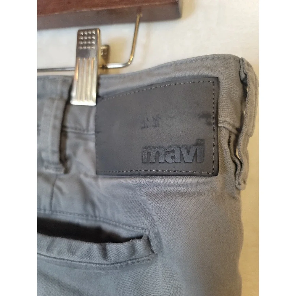 Mavi Philip Relaxed Straight Leg Pants Mens 38x33 Grey Chino Trousers Cotton